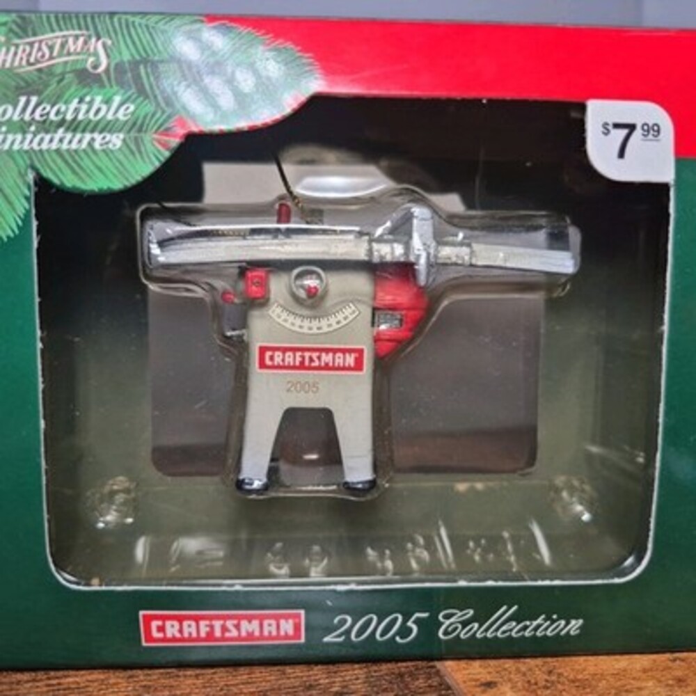 Vintage 2005 Sears Craftsman Table Saw Rare Christmas Ornament NIB